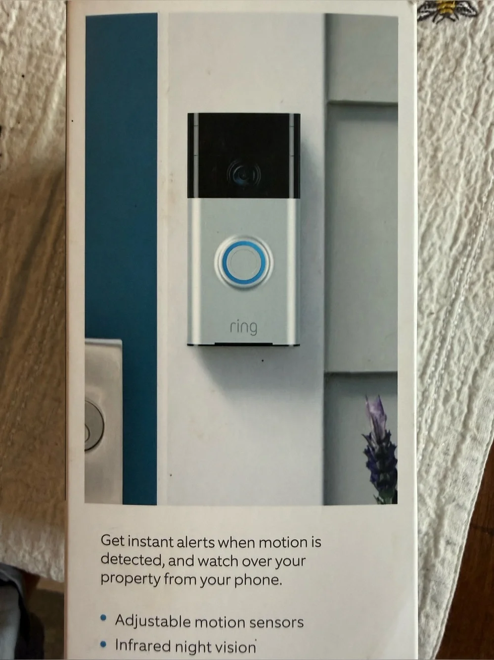 NEW Ring Video Doorbell 1st Gen Wire-Free HD WiFi Satin Nickel in Box